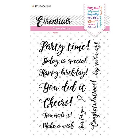 Szilikonbélyegző , Sentiments/Wishes - Party Essentials nr.177 / SL Clear Stamp (1 csomag)