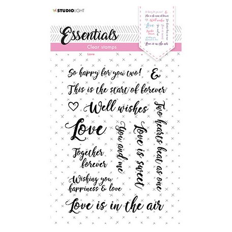 Szilikonbélyegző , Sentiments/Wishes - Love Essentials nr.179 / SL Clear Stamp (1 csomag)