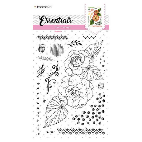 Szilikonbélyegző , Begonia Essentials nr.155 / SL Clear Stamp (1 csomag)