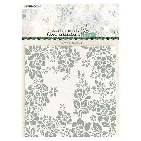Domborító mappa , Flower silhouettes Essentials nr.09 / SL Embossing Folder (1 csomag)