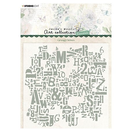 Domborító mappa , Grungy letters Essentials nr.10 / Embossing Folder (1 csomag)