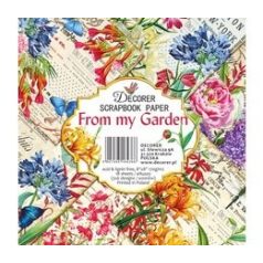   Papírkészlet 8" (120 cm), From my Garden / Decorer Scrapbook Paper (24 ív)