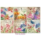 Papírkészlet 8" (120 cm), From my Garden / Decorer Scrapbook Paper (24 ív)