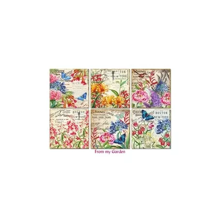 Papírkészlet 8" (120 cm), From my Garden / Decorer Scrapbook Paper (24 ív)