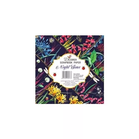 Papírkészlet 8" (120 cm), Nighttime / Decorer Scrapbook Paper (24 ív)
