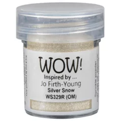   Domborítópor , Silver Snow Embossing Glitters/ WoW! Embossing Powder (1 db)