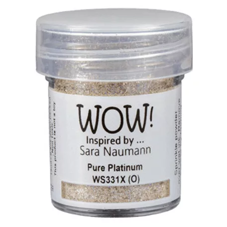 Domborítópor , Pure Platinum Embossing Glitters/ WoW! Embossing Powder (1 db)