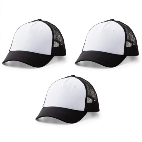 Cricut EasyPress Sapka hőpréshez Trucker Hat Blank Black/White (3 db)
