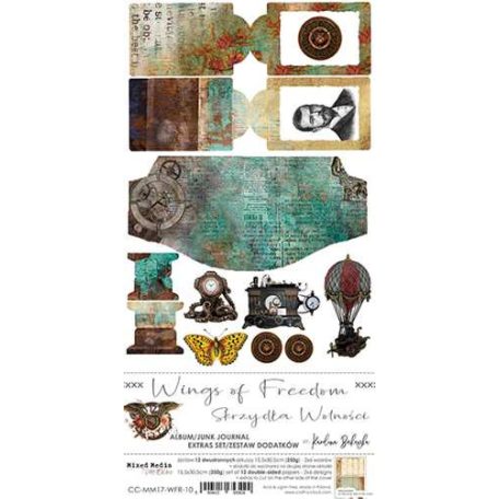 Junk Journal Set , Wings Of Freedom / Craft O'Clock Mixed Media (1 csomag)