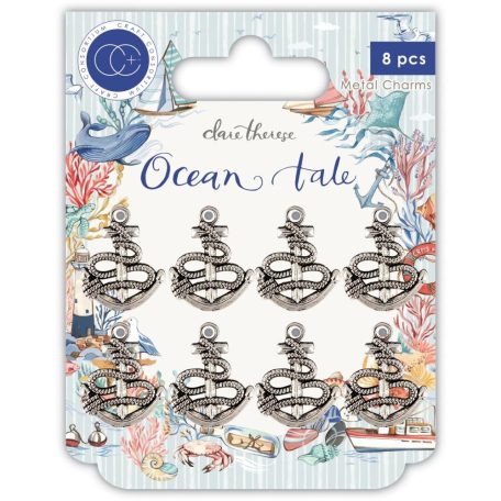 Fém díszítőelem , Metal Charms Anchors / Craft Consortium Ocean Tale (1 csomag)