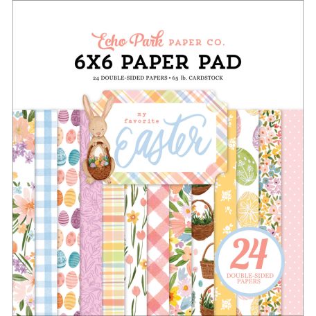 Papírkészlet 6" (15 cm), My Favorite Easter / Echo Park Paper Pack (24 lap)