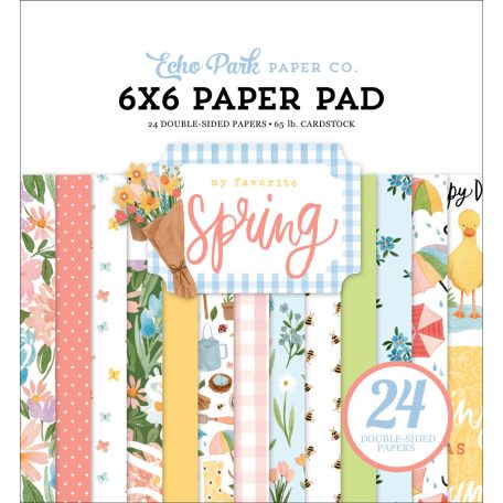 Papírkészlet 6" (15 cm), My Favorite Spring / Echo Park Paper Pack (24 lap)