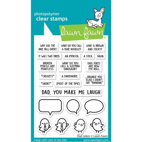 Szilikonbélyegző LF2863, Dad Jokes / Lawn Fawn Clear Stamps (1 csomag)