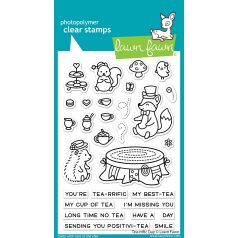   Szilikonbélyegző LF2856, Tea-Rrific Day / Lawn Fawn Clear Stamps (1 csomag)
