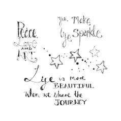   Szilikonbélyegző , Life Sparkle / Jane Davenport Clear Stamps (1 csomag)