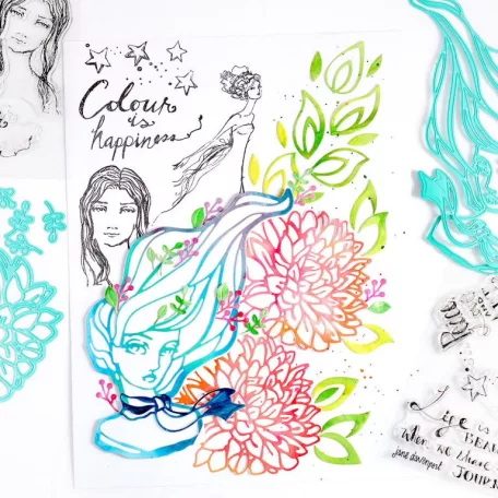 Vágósablon , Marcia’s Makeover Etched / Jane Davenport Cutting Templates (1 csomag)