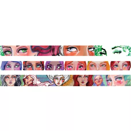 Dekorációs ragasztószalag 25 mm Wa-she / Jane Davenport Washi Tape (3 db)