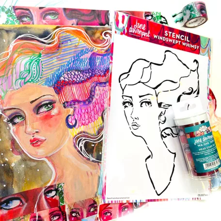 Dekorációs ragasztószalag 25 mm Wa-she / Jane Davenport Washi Tape (3 db)