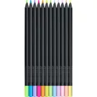 Faber-Castell színes ceruza , Neon & Pastel Black Edition/ Faber Castell Colored Pencil (12 db)