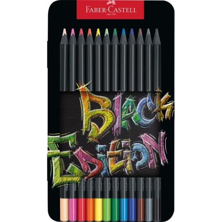 Faber-Castell színes ceruza , Black Edition / Faber Castell Colored Pencil (12 db)
