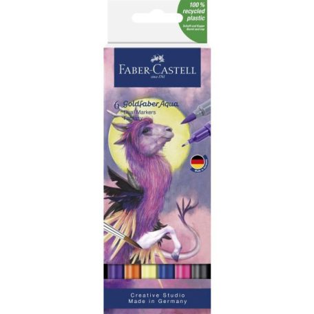 Faber-Castell Goldfaber Aqua ecsetfilc , Fantasy / Faber Castell Goldfaber Aqua Dual Marker (6 db)