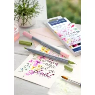   Faber-Castell Goldfaber Aqua ecsetfilc , Lettering / Faber Castell Goldfaber Aqua Dual Marker (6 db)
