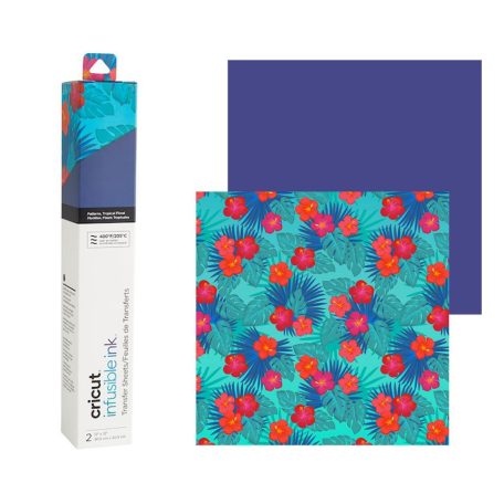 Vasalható fólia 12" (30 cm), Tropical Floral Transfer Sheets/ Cricut Infusible Ink (1 csomag)