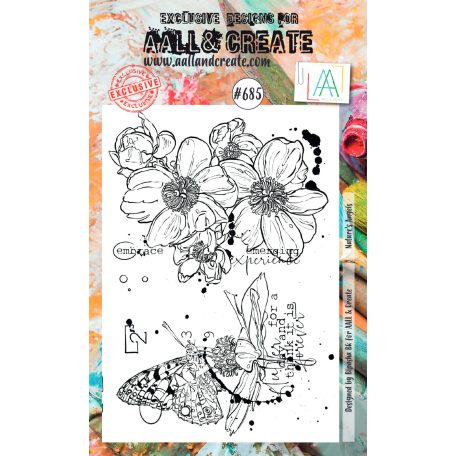 Szilikonbélyegző A6, Nature's Angels / AALL Stamp (1 db)