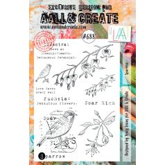 Szilikonbélyegző A5, Sparrow / AALL Stamp (1 db)