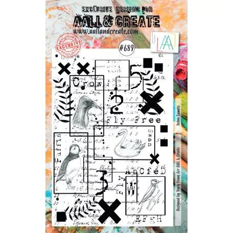 Szilikonbélyegző A6, Avian Cameos / AALL Stamp (1 db)