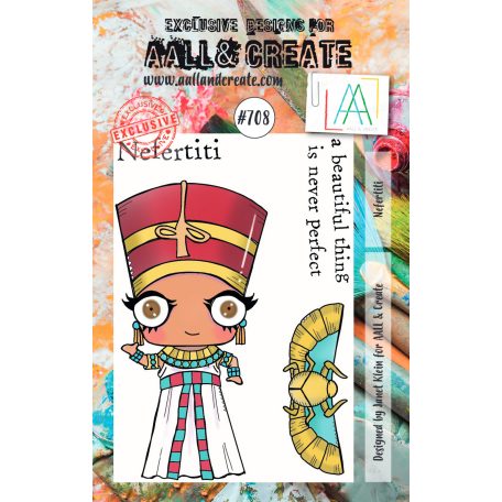 Szilikonbélyegző A7, Nefertiti / AALL Stamp (1 db)