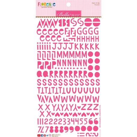 Matrica , Chloe Punch Florence/ Bella BLVD Alphabet Stickers (1 csomag)