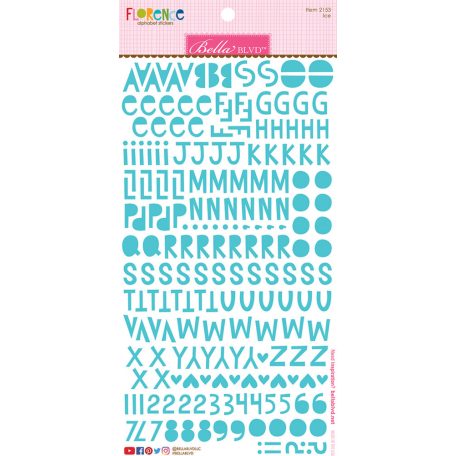 Matrica , Chloe  Ice Florence/ Bella BLVD Alphabet Stickers (1 csomag)