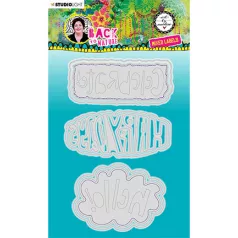   Vágósablon, Mixed Labels Back To Nature nr.143 / Art by Marlene Cutting Die (1 csomag)