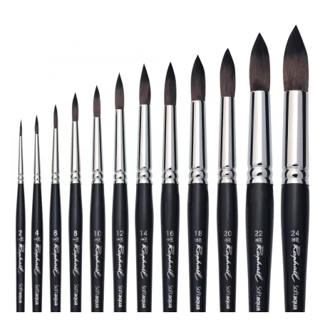 Kerek ecset 14, 845 Round / Raphaël Softaqua Bruh (1 db)