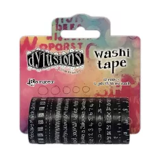   Dekorációs ragasztószalag készlet , Black / Dylusions Washi Tape set (12 db)