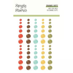   Díszítőelem , Enamel Dots / Simple Stories Into the Wild (1 ív)