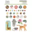 Díszítőelem , Decorative Brads / Simple Stories Into the Wild (1 csomag)