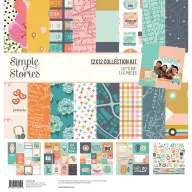   Papírkészlet 12" (30 cm), Collection Kit / Simple Stories Let's Go! (1 csomag)