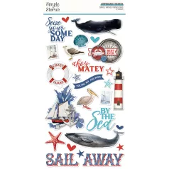  Chipboard 6"X12", Chipboard / Simple Stories Simple Vintage Vintage Seas (1 ív)