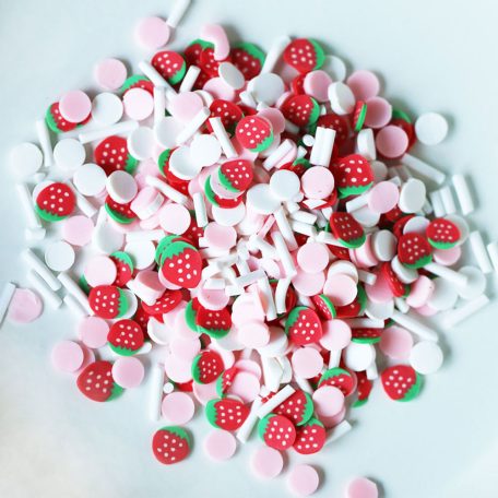 Díszítőelem , Strawberry Confetti Mix / Dress My Craft Shaker Slices (1 csomag)