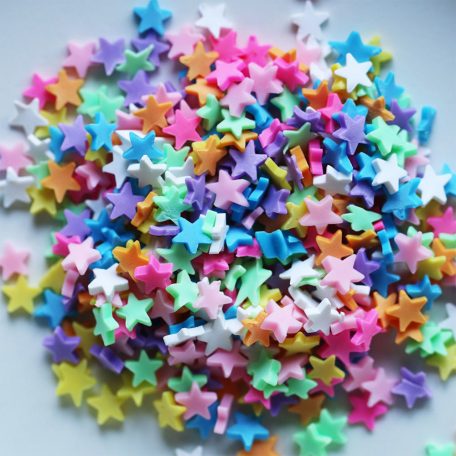 Díszítőelem , Multicoloured Stars / Dress My Craft Shaker Slices (1 csomag)