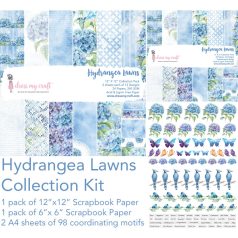   Papírkészlet 12" (30 cm), Hydrangea Lawns / Dress My Craft Collection Kit (1 csomag)