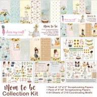   Papírkészlet 12" (30 cm), Mom To Be / Dress My Craft Collection Kit (1 csomag)