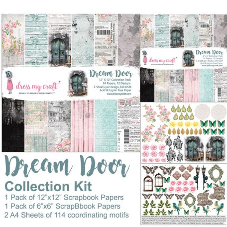 Papírkészlet 12" (30 cm), Dream Door / Dress My Craft Collection Kit (1 csomag)