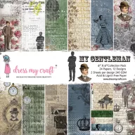   Papírkészlet 6" (15 cm), My Gentleman / Dress My Craft Paper Pad (24 lap)