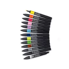   Promarker kétvégű alkoholos filc 12 szín + 1, SET 1 / Winsor & Newton Promarker (1 csomag)