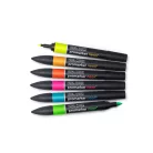Promarker kétvégű alkoholos filc 6 szín, NEON / Winsor & Newton Promarker (1 csomag)