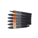 Promarker kétvégű alkoholos filc 6 szín, SKIN TONES 2 / Winsor & Newton Promarker (1 csomag)
