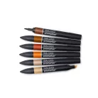 Promarker kétvégű alkoholos filc 6 szín, SKIN TONES 2 / Winsor & Newton Promarker (1 csomag)